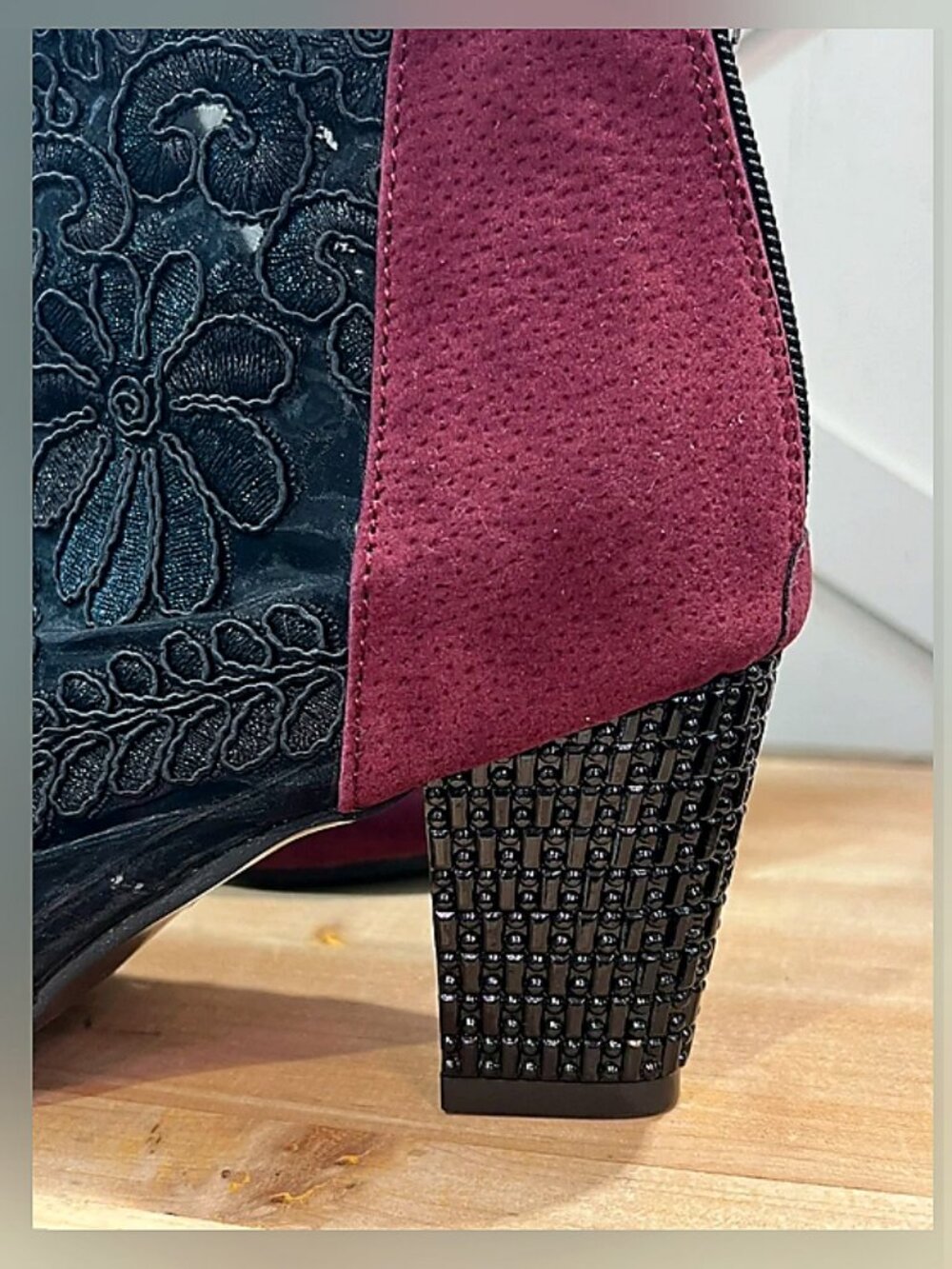 Womens Sandal Boots Sexy Lace Breathable Fashion Round Toe Back Zipper Booties - Picture 4 of 4